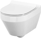 Унітаз підвісний CERSANIT CREA СЕТ B216 CleanOn S701-403 із сидінням Slim Soft Close дюропласт