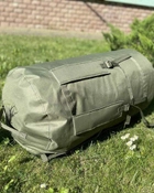 Сумка баул-рюкзак вологозахисний тактичний армійський військовий 100 л Олива - зображення 5