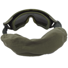 Тактические противоосколочные защитные очки со сменными линзами цвет оправы олива (SD-GL-500) - изображение 5
