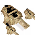 Рюкзак тактический военный с карманом для автомата YAKEDA 40L Койот KFC087 - изображение 6