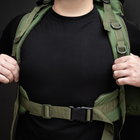 Військовий рюкзак 80л Хакі Тактичний рюкзак на 80 літрів з системою MOLLE CORDORA Tactical 80L Олива Армійський Штурмовий Воєнний Рюкзак Непромокальний з пластинами - зображення 3
