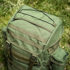 Військовий рюкзак 80л Хакі Тактичний рюкзак на 80 літрів з системою MOLLE CORDORA Tactical 80L Олива Армійський Штурмовий Воєнний Рюкзак Непромокальний з пластинами - зображення 9