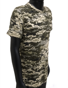 Футболка ЗСУ пиксель ММ14, военная тактическая мужская футболка размер 52 - изображение 2