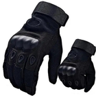 Тактичні рукавички повнопалі HIMARS колір темний Tactical Gloves PRO black для ЗСУ ТРО ССО розмір XL - зображення 1