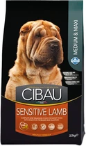 Сухий корм Farmina Cibau Sensitive Adult Medium & Maxi з чутливим травленням з ягням