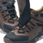 Кросівки тактичні чоловічі демісезонні, кросівки тактичні чоловічі, натуральна шкіра та кордура, розмір 41, Bounce ar. KR-7641, колір коричневий - зображення 4