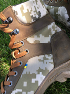 Берцы женские демисезонные ботинки тактические, черевики тактичні жіночі берці, натуральна шкіра та кордура, размер 38, Bounce ar. TBW-2438, цвет камуфляж - изображение 4
