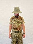 Летняя тактическая мужская футболка с коротким рукавом XXL Мультикам - изображение 1