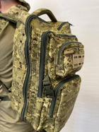 Рюкзак тактический, военный, крепкий Accord tactical, Cordura 600D пиксель 45 л - изображение 3