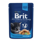 Вологий корм для кошенят Brit Premium Cat pouch Chicken Chunks for Kitten 85 г