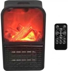 Обогреватель электрический тепловентилятор портативный FLAME с LCD дисплеем и имитацией камина 500W