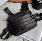 Тактическая нагрудная сумка жилет, разгрузочная (Черная) - изображение 1