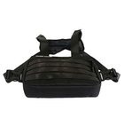 Тактическая нагрудная сумка жилет, разгрузочная (Черная) - изображение 3