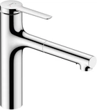 Смеситель-кран кухонный HANSGROHE Zesis M33 74804000 с выдвижным изливом 2 режима