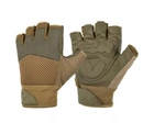 Тактические перчатки Helikon Half Finger Mk2 Olive Green / Coyote (Size S) - изображение 1