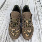 Тактические военные кроссовки коричневые кожаные с пиксельным камуфляжем р 42 (28 см) 3421 - изображение 6