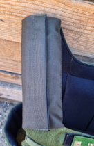Защитный жилет под плиты с 3мя подсумками на липучке, зеленый - изображение 4