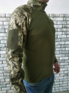 Военная тактическая рубашка с длинным рукавом Убакс 62 Олива Пиксель - изображение 3