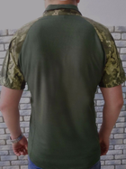 Военная тактическая рубашка с коротким рукавом Убакс 60 Хаки Пиксель - изображение 4
