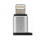 Переходник адаптер Remax RA-USB2 MicroUSB на Lightning для iPod, iPhone, iPad Серебристый