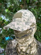 Тактическая боевая военная кепка с липучкой ВСУ Пиксель 7287 размер универсальный - изображение 4