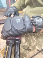 Рукавички тактичні шкіряні без пальців Tactigear PS-8801 Patrol M Black (8801BK3-M) - зображення 9