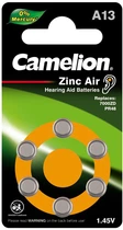 Батарейки Camelion Zinc-Air 1х6 шт. (A13-BP6)