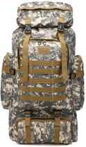 Військовий тактичний рюкзак Abrams, водонепроникний камуфляжний рюкзак піксель великої ємності 70 л для кемпінгу, туризму, подорожей (Б70-004) - зображення 1