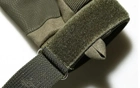 Тактичні рукавиці повно палі усилені Combat X-55 XL Оливкові. - зображення 4