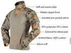 Тактичний військовий костюм YAKEDA G3 Multicam Убакс та Штани із захистом колін М Multicam YK0020807 - зображення 5