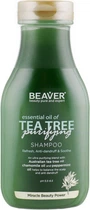 Укрепляющий шампунь для жирных волос с маслом чайного дерева Beaver Shampoo Tea Tree 60 мл