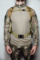 Рюкзак тактический штурмовой зсу 50 л, рюкзак военный койот, походный ВСУ армейский - изображение 6
