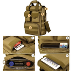 Военная тактическая сумка Защитник 165 хаки - изображение 5