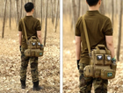 Военная тактическая сумка Защитник 165 хаки - изображение 9