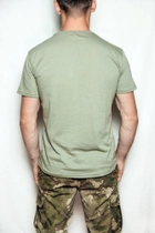 Тактична футболка Оліва ЗСУ світла, літня військова футболка чоловіча, футболка оливкова ЗСУ. Розмір XXL (54) - зображення 3