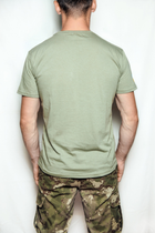 Тактична футболка Оліва ЗСУ світла, літня військова футболка чоловіча, футболка оливкова ЗСУ. Розмір XL (52) - зображення 3