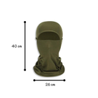 Балаклава для военных, ветрозащитный капюшон мужской, летний, оливковый цвет, TTM-05 A_1 №2 - изображение 2