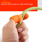 Острый нож на большой палец для удобной резки лозы Комплект для большого пальца с лезвием Vogvigo Оранжевый - изображение 3