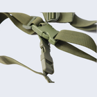 Тактичний триточковий збройовий ремінь UMA кольору олива. - зображення 7