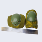 Комплект військових налокотників та наколінників UMA універсального розміру кольору піксель болото - зображення 4