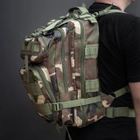 Тактичний Військовий рюкзак на 30 л Камуфляж Вудленд з системою MOLLE DOMINATOR Woodland Штурмовий + Тактичні рукавички - зображення 3