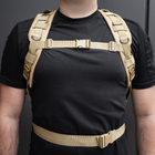 Тактичний Військовий рюкзак на 30 л Койот з системою MOLLE DOMINATOR Армійський Штурмовий + Тактичні рукавички - зображення 4