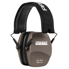 Захисні шумоподавлюючі навушники для стрільби та захисту органів слуху тактичні пасивні 26 дБ Prohear EM016 Brown - зображення 9
