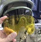 Окуляри тактичні захисні маска для Армії ЗСУ Attack 3 скла в комплекті колір олива - зображення 6