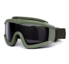 Очки тактические маска защитные для Армии ЗСУ Attack 3 стекла в комплекте цвет олива - изображение 7