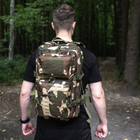 Тактический Военный рюкзак на 36 л Камуфляж Вудленд Warrior Assault Laser Cut 36L Woodland с системой MOLLE Штурмовой + Тактические перчатки - изображение 3