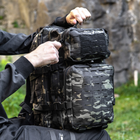 Тактичний Військовий рюкзак 36 л Чорний Камуфляж Warrior Assault Laser Cut 36L з системою MOLLE Армійський Штурмовий + Тактичні рукавички - зображення 8