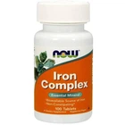 Вітаміни NOW Iron Complex 100 таблеток