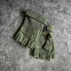 Тактические Военные Перчатки Без Пальцев Для Военных Хаки Tactical Gloves PRO Olive L Беспалые Армейские Штурмовые - изображение 10