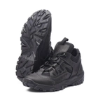 Кросівки тактичні чоловічі демісезонні, кросівки тактичні чоловічі, натуральна шкіра та кордура, розмір 45, Bounce ar. TRFI-2345, колір чорний - зображення 3